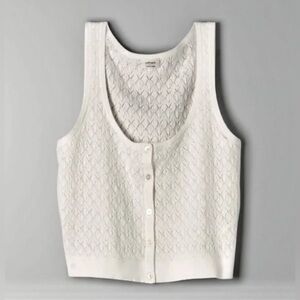 Aritzia Wilfred Button Front Sweater Tank Size L